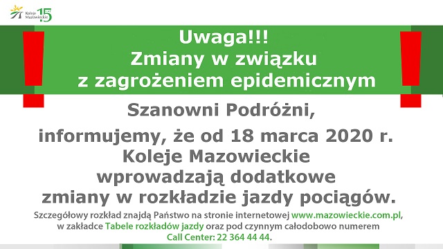 mzmiana rozkładu KM