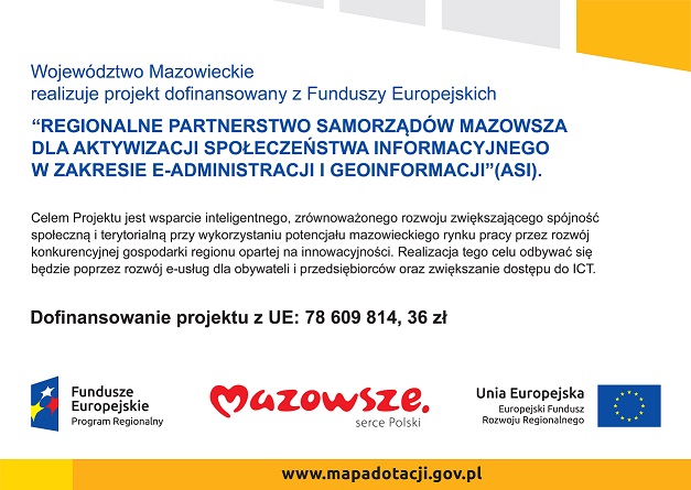 m Plakat informacyjny ASI A3