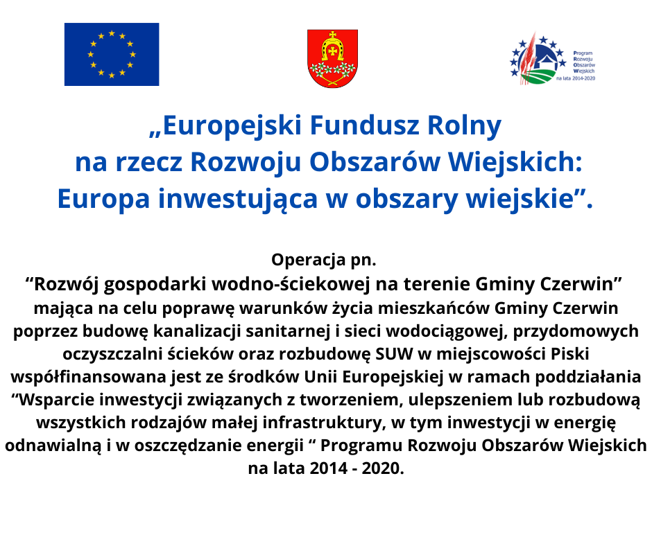 Europejski Fundusz Rolny na rzecz Rozwoju Obszarów Wiejskich Europa inwestująca w obszary wiejskie